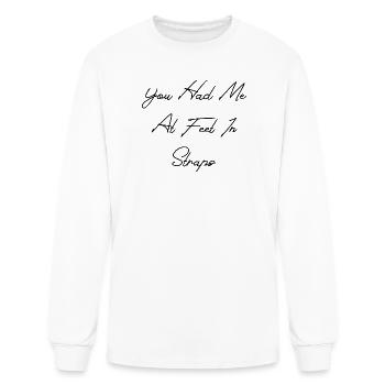 You Had Me At Feet In Straps Pilates Lover Cool Pi - Men's Long Sleeve T-Shirt - white - Front