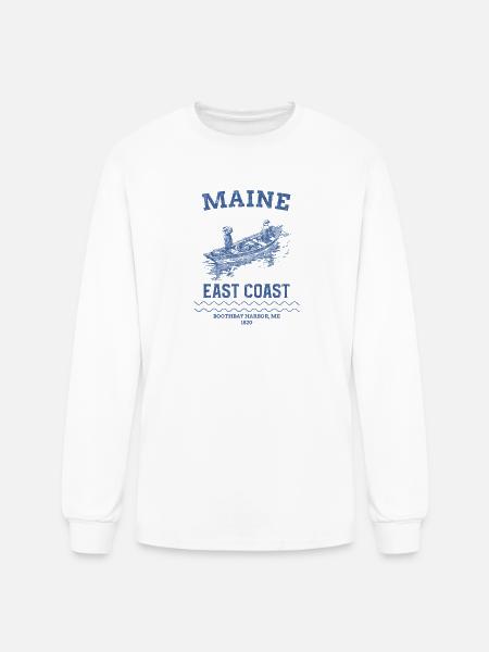 east_coast_boothbay - Men's Long Sleeve T-Shirt - white
