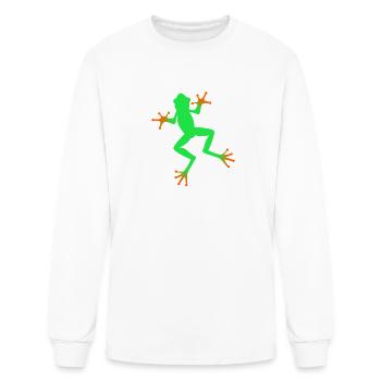 Amphibian Red Eyed Tree Frog - Men's Long Sleeve T-Shirt - white - Front