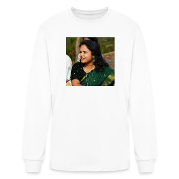 Emerald Saree Elegance - Men's Long Sleeve T-Shirt - white - Front