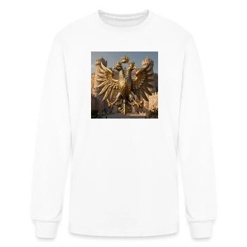 Imperial Eagle VI (HER-SYM001) - Men's Long Sleeve T-Shirt - white - Front