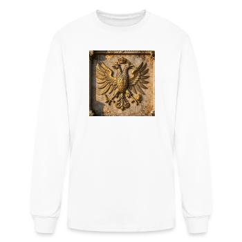 Imperial Eagle IV (HER-SYM001) - Men's Long Sleeve T-Shirt - white - Front