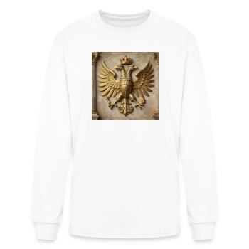 Imperial Eagle V (HER-SYM001) - Men's Long Sleeve T-Shirt - white - Front