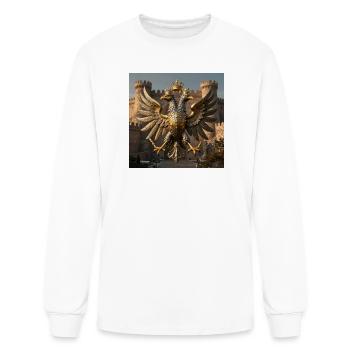 Imperial Eagle II (HER-SYM001) - Men's Long Sleeve T-Shirt - white - Front