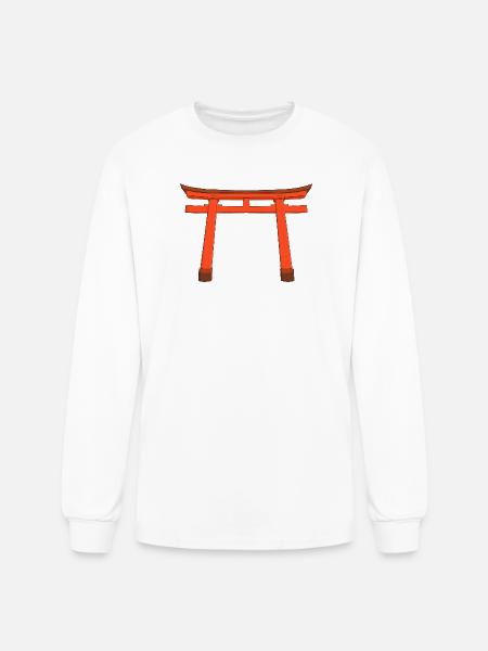 Vivid Torii Gate - Men's Long Sleeve T-Shirt - white