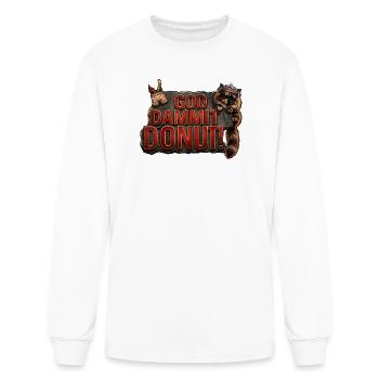 God Dammit Donut - Dungeon Crawler Carl - Men's Long Sleeve T-Shirt - white - Front