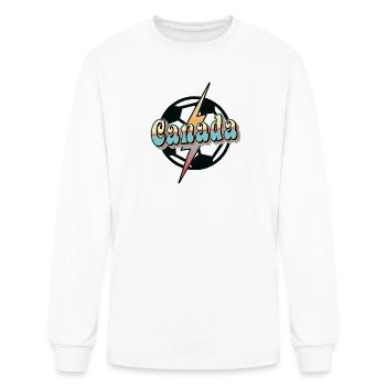 Canada soccer Retro - Men's Long Sleeve T-Shirt - white - Front