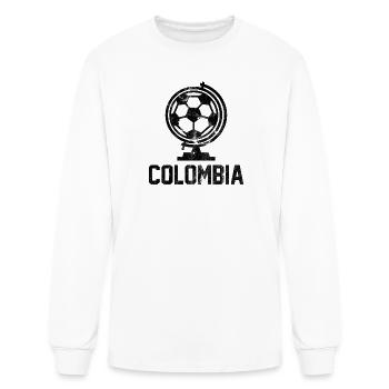 Colombia Soccer - Men's Long Sleeve T-Shirt - white - Front