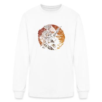 Ember Circle Samurai - Men's Long Sleeve T-Shirt - white - Front