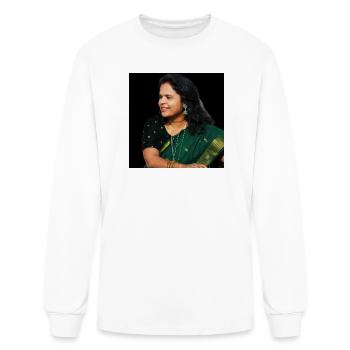 Emerald Saree Elegance - Men's Long Sleeve T-Shirt - white - Front