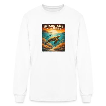 Guardians Of The Reef Great Barrier Reef Retro - Men's Long Sleeve T-Shirt - white - Front