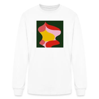 abstract - Men's Long Sleeve T-Shirt - white - Front
