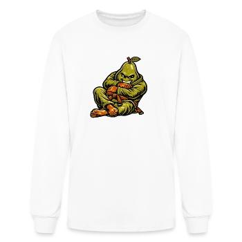 Funny BJJ Grappler Vintage Retro Grappling  - Men's Long Sleeve T-Shirt - white - Front