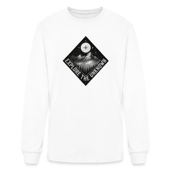 Explore the Unknown Patch - Men's Long Sleeve T-Shirt - white - Front