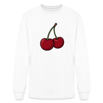 Cherry - Men's Long Sleeve T-Shirt - white - Front