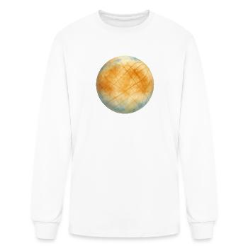 Europa Moon of Jupiter - Men's Long Sleeve T-Shirt - white - Front