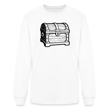 treasure chest - Men's Long Sleeve T-Shirt - white - Front