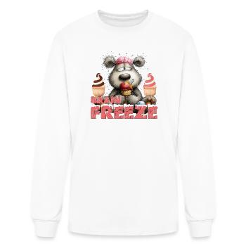 Brain Freeze - Men's Long Sleeve T-Shirt - white - Front