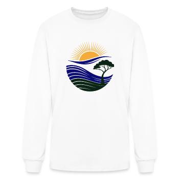 Sunrise Coast Nature Circle - Men's Long Sleeve T-Shirt - white - Front