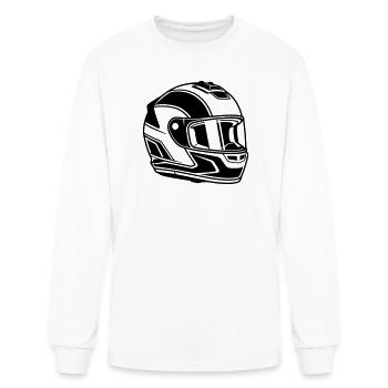 race helmet - Men's Long Sleeve T-Shirt - white - Front