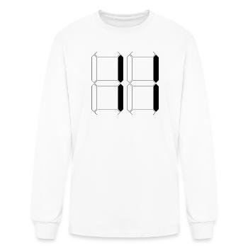 NUMBER 11 Eleven Birthday Gift Digital - Men's Long Sleeve T-Shirt - white - Front