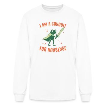 Frog Knight: Conduit for Nonsense - Men's Long Sleeve T-Shirt - white - Front