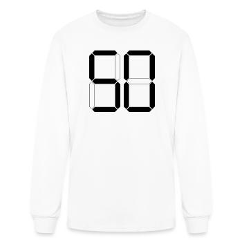 NUMBER 50 fifty Birthday Gift Digital - Men's Long Sleeve T-Shirt - white - Front