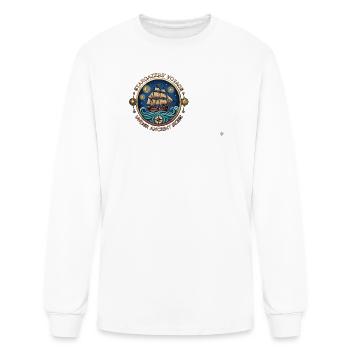 Stargazers' Voyage - Celestial Navigation B - Men's Long Sleeve T-Shirt - white - Front