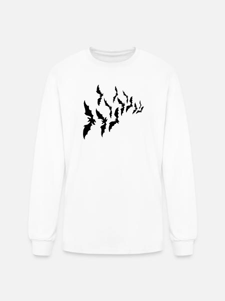 Bats - Men's Long Sleeve T-Shirt - white