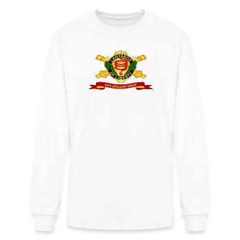 54th Artillery Emblem Crest - Men's Long Sleeve T-Shirt - white - Front