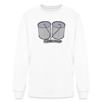 Tin Can Telephone - Men's Long Sleeve T-Shirt - white - Front