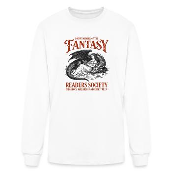 Fantasy Readers Society Dragon Lore - Men's Long Sleeve T-Shirt - white - Front