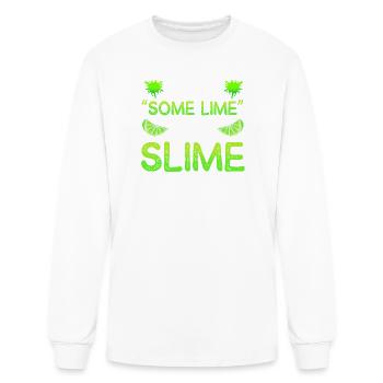 Slime Birthday Party Slimy - Men's Long Sleeve T-Shirt - white - Front