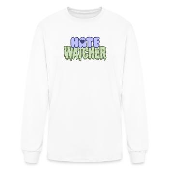 Hate Watcher - Men's Long Sleeve T-Shirt - white - Front
