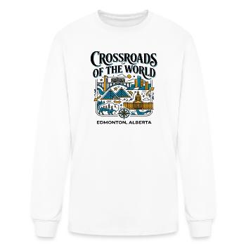 Edmonton Alberta Canada Crossroads Of The World - Men's Long Sleeve T-Shirt - white - Front
