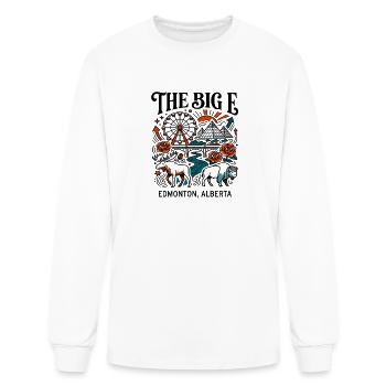Ferris Wheel And Pyramid In Edmonton Alberta - Men's Long Sleeve T-Shirt - white - Front