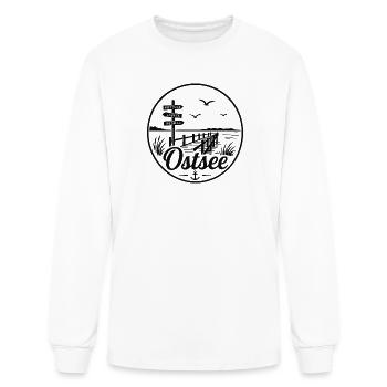 Baltic Sea Pier Signs Rostock Lubeck Wismar - Men's Long Sleeve T-Shirt - white - Front