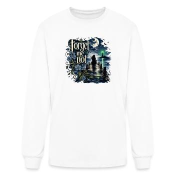 Moonlit Pier Forget Me Not - Men's Long Sleeve T-Shirt - white - Front