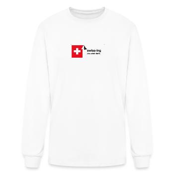 Swiss-ing You Was Here - T-shirt à manches longues Homme - blanc - Devant