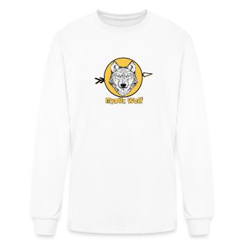 Mystic Wolf - Men's Long Sleeve T-Shirt - white - Front