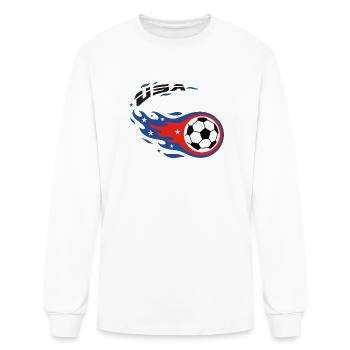 World Cup USA Fanshirt Fireball Comet - Men's Long Sleeve T-Shirt - white - Front