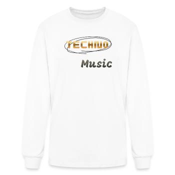 Techno Music - Men's Long Sleeve T-Shirt - white - Front