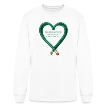 Hose Heart Humor - Men's Long Sleeve T-Shirt - white - Front