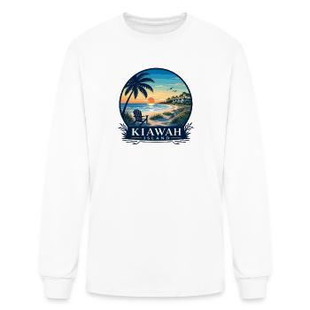 Vacances sur l’île Kiawah Atlantique, États-Unis, Caroline du Sud - T-shirt à manches longues Homme - blanc - Devant
