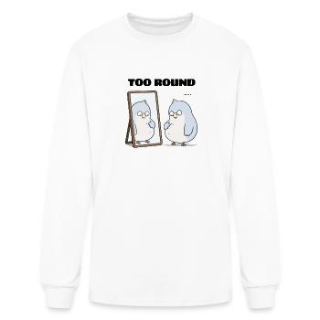 Too Round - Men's Long Sleeve T-Shirt - white - Front