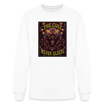 The cult never sleeps - Men's Long Sleeve T-Shirt - white - Front
