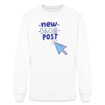 New Blog Post Splash Illustration - Men's Long Sleeve T-Shirt - white - Front