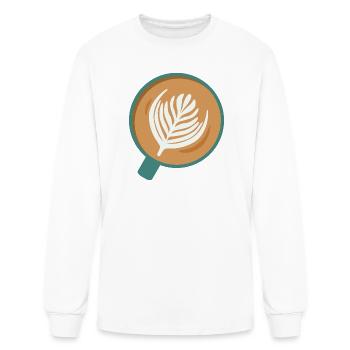 Latte Art - Men's Long Sleeve T-Shirt - white - Front