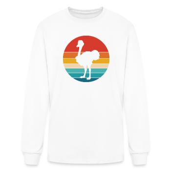 Big Bird Ostrich Lover - Men's Long Sleeve T-Shirt - white - Front