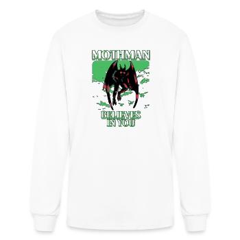 Mothman Believes In You - Men's Long Sleeve T-Shirt - white - Front